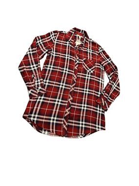 Sim and Sam women's flannel plaid shirt size M